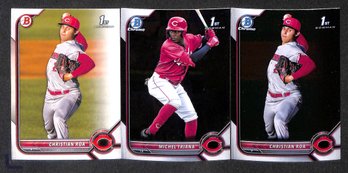 2022 Bowman Chrome:  Christian Lara & Michel Triana {3 X 1st}