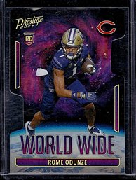 2024 Panini Prestige:  Rome Odunze {Rookie Card}  #WW-ROE Bears - 'World Wide Case Hit'