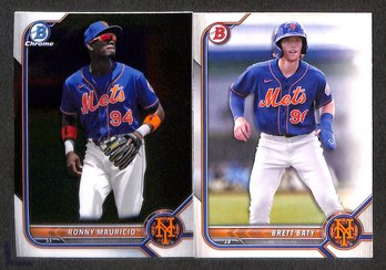 2022 Bowman Chrome:  Ronny Mauricio & Bret Baty