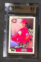 1987 Topps:  Pete Rose - BGS 'Gem Mint' 9.5