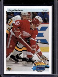 1990-91 Upper Deck :  Sergei Fedorov 'Young Guns' {Rookie Card}