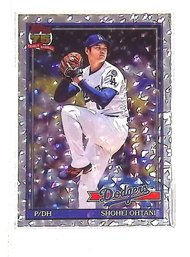Shohei Ohtani Crackerboard Foil SP 1991 Retro Card 2026 Topps Series 1 75th Anniversary