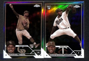 2024 Topps Chrome:  Ezequial Tovar {RC-Sepia} & Simeon Woods Richardson {RC -Sepia}