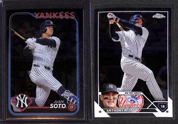 2023 & 2024 Topps Chrome:  Juan Soto & Anthony Rizzo