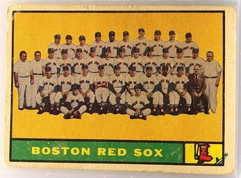 1961 Topps:  Boston Red Sox Team Card