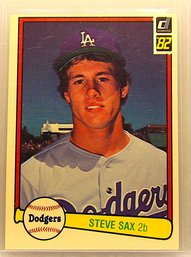 Steve Sax:  {Rookie Card} - 1982 Donruss