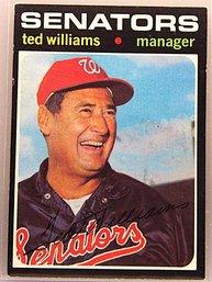 1971 Topps:  Ted Williams