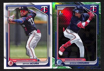 2024 Bowman:  Bryan Acuna & Byron Chourio {Lunar Glow}