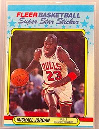 1988 Fleer All Star Sticker:  Michael Jordan