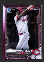 2021 Bowman Chrome:  Malvin Valdez (1st)