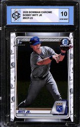 2020 Bowman Chrome:  Bobby Witt {1st} - Graded '10' Gem Mint