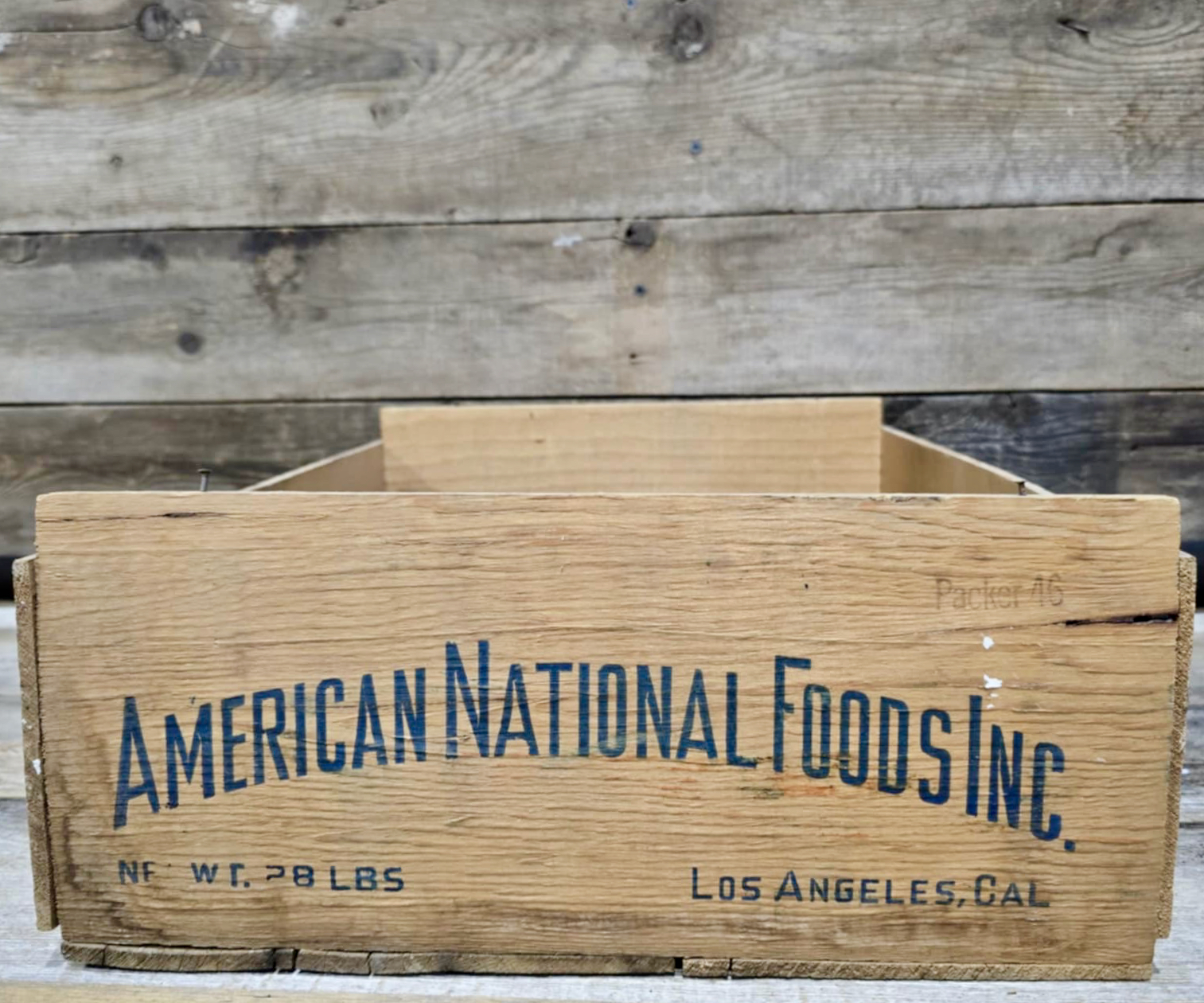 American National Foods Inc., Flame Tokays, Blue Goose, Wood Box #3140 ...