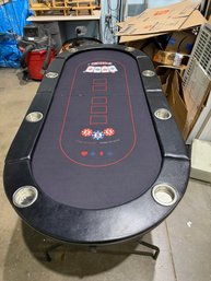 Folding Poker Table, 72', Felt