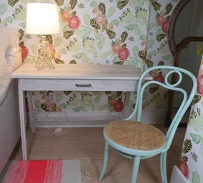 Paulo Wood Modern Writing Desk, Chair And Light