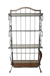 Stainless Steel Brushed Finish With Curved Base