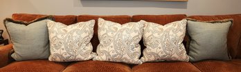 Five Decorative Fine Down Pillows- Shippable