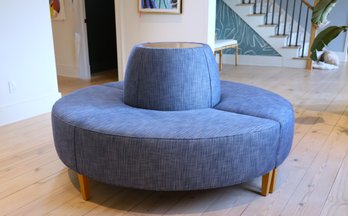 Round Modular Sofa With Integrated Center Table