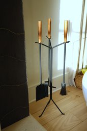 Herman Miller Nelson Fireplace Tool Set In Walnut