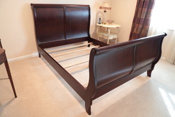 Queen Mahogany Sleigh Bed