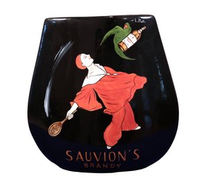 RARE ' Sauvion's Brandy' Vase  Signed By I. Stall - Shippable
