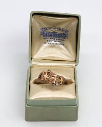 Antique 10 Kt Yellow Gold Ring 1911 -shippable