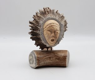 Wonderful Piece Of Inuit Art With Signature On Base- Shippable