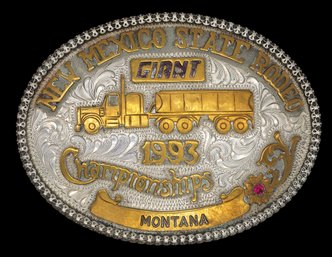 1993 Sterling Belt Buckle By Western Trails