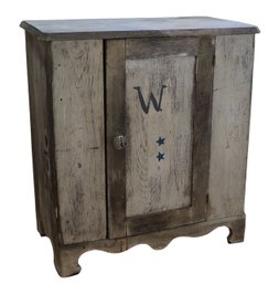 Gray And White Wood Cabinet Farmhouse