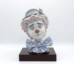 LLadro Vintage 'Sad Clown' With Wooden Platform- Shippable