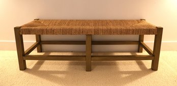 William Sonoma Seagrass Seat Bench
