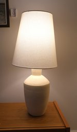 West Elm Table Lamp With White Linen Shade