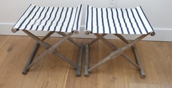 Two Serena And Lily Folding Camping Seats