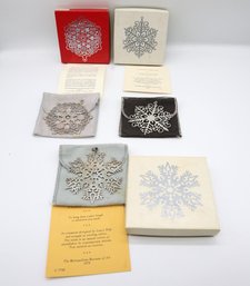 3 Vintage Sterling Metropolitan Museum Snowflakes - Shippable