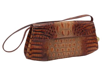 Vintage Brahmin Brown Crocodile Bag/clutch-shippable