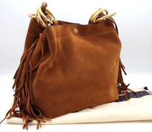 Fantastic Tory Burch Brown Suede Farrah Tote - Shippable