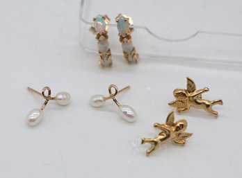 14 K Yellow Gold Earrings - Shippable
