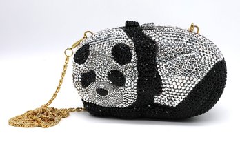 Vintage Panda Crystal Clutch Bag-shippable