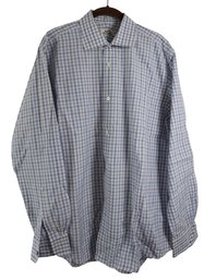 Vintage HERMES France Checkered Shirt- Shippable
