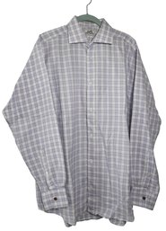 Vintage HERMES France Checkered Shirt- Shippable