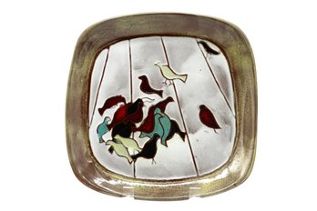 Harris G. Strong Platter With Birds-  Shippable