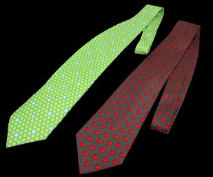 Two Authentic HERMES Ties - Shippable