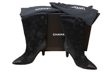GORGEOUS BLACK CHANEL Gabrielle Coco Short Boots With Box