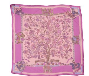 Vintage Authentic HERMES 'Fantaisies Indiemes' Scarf - Shippable