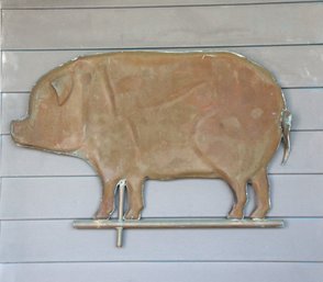 Vintage Pig Weathervane Topper- Shippable