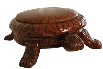 Leather Turtle Foot Stools -shippable