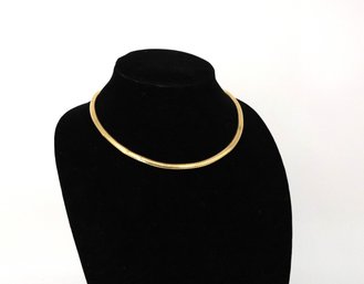 14kt Italian Omega Collar Necklace -shippable