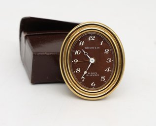 TIFFANY AND CO Travel Alarm Clock With Original Case- Shippable