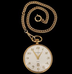 Vintage Girard Perregaux Quartz Pocket Watch- Sippable