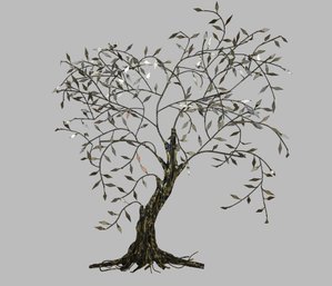 Vintage Beautiful Piece Of Art Metal Tree Of Life