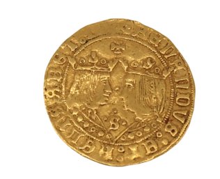 RARE 16th Century Gold 6.9 G Ducat Coin Netherlands, City Of Zwolle -shippable